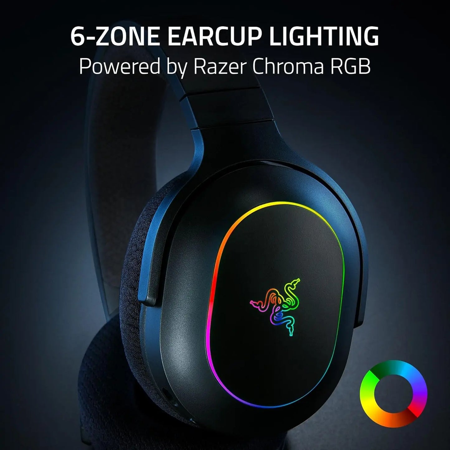Wireless Gaming Headset: 2.4GHz & Bluetooth, Lightweight, RGB, 70Hr Battery, for PC/PS5/Switch/Phone