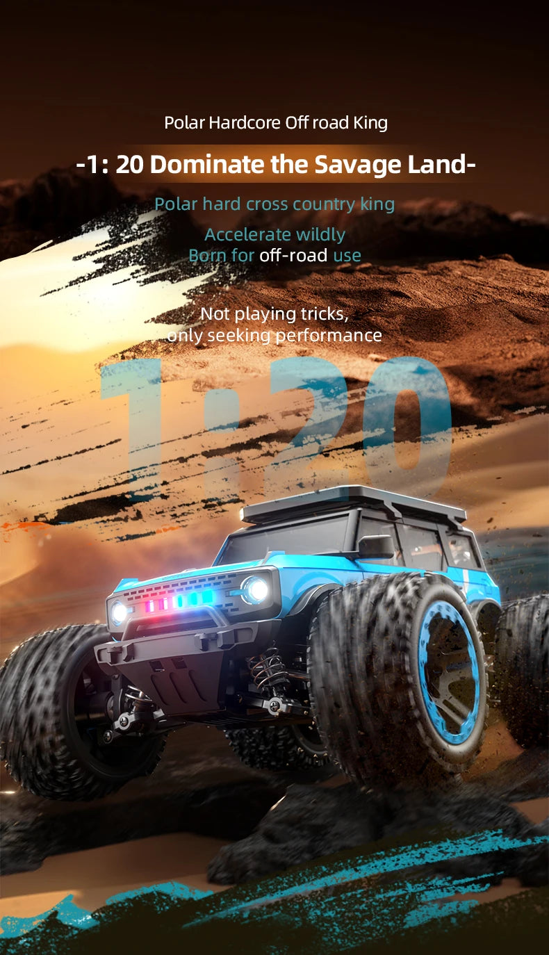 ZLL SG201 MAX 1:20 High Speed Drift Racing Car 70KM/H Brushless Motor 4WD RC Off Road Car Monster Trucks Toys For Kids Gifts
