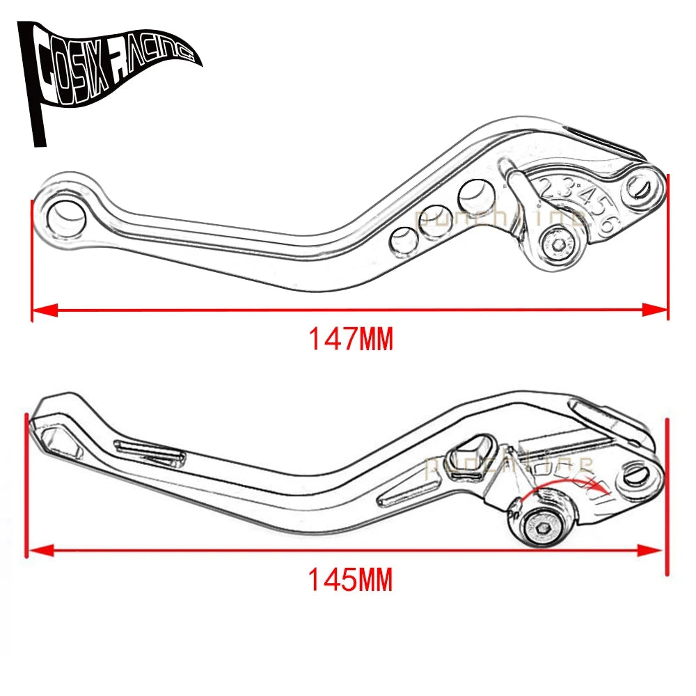 Fit For 890 Adventure R Rally 2021-2023 2022 Motorcycle CNC Accessories Short Brake Clutch Levers Adjustable Handle Set