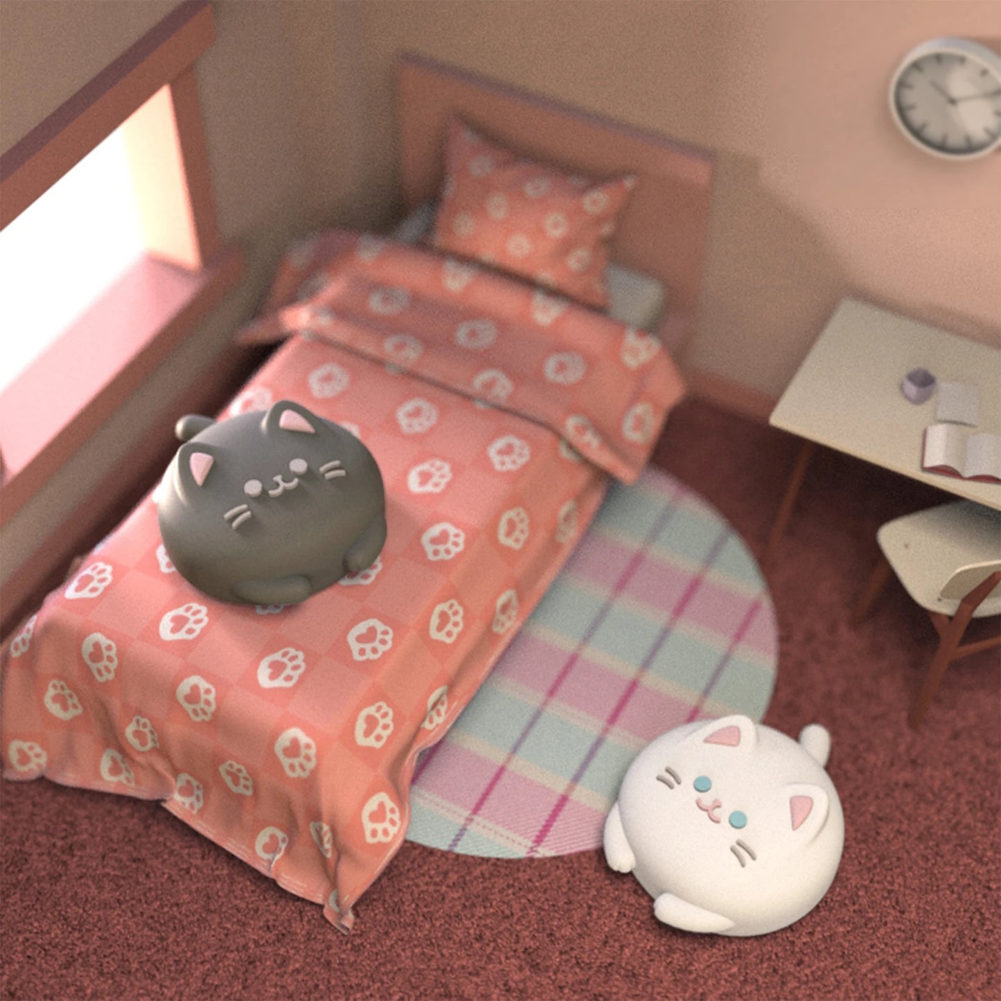 PlayVital Cute Thumb Grips Joystick Caps Thumbstick Cover for ps5/4, for Xbox Series X/S & Xbox One, for Switch Pro Controller