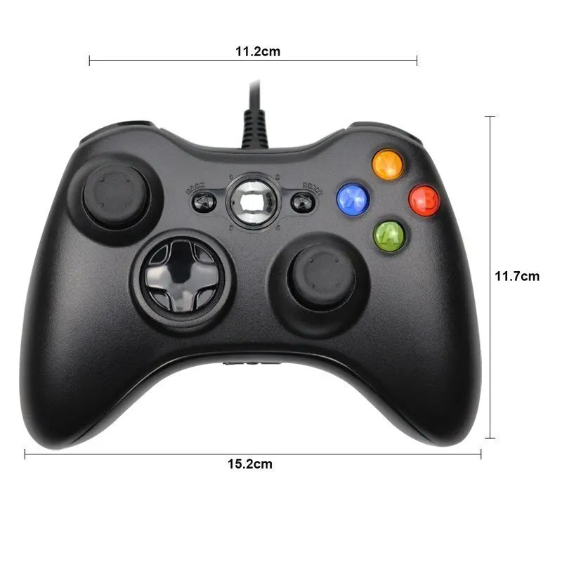 For Xbox 360 Wired Game Controller USB Wired Joystic Gamepad for Microsoft Xbox 360, PC Windows 7,8,10 with Dual-Vibration Turbo