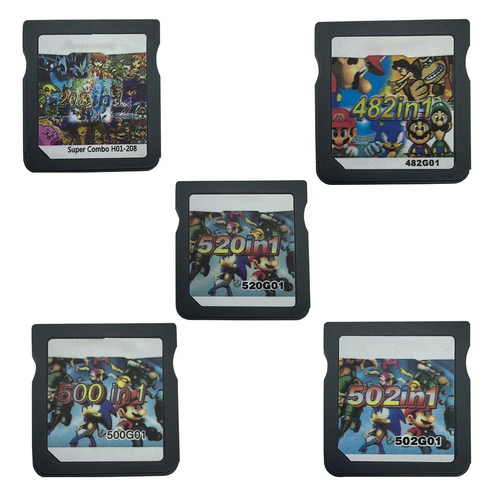 520 in 1 502 in 1 510 in 1 Collection DS NDS 3DS 3DS NDSL Game Cartridge Electronic Game Handheld Player