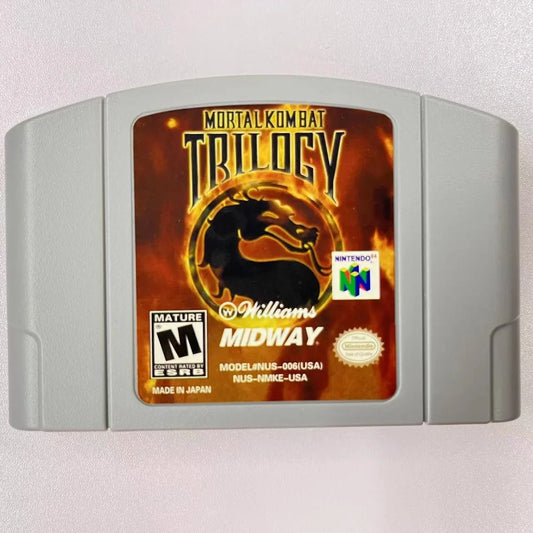 N64 Game Card Mortal Kombat 4 Mortal Kombat Trilogy Video Game Cartridge USA Version 64-bit Console Video  Cartridge Gift
