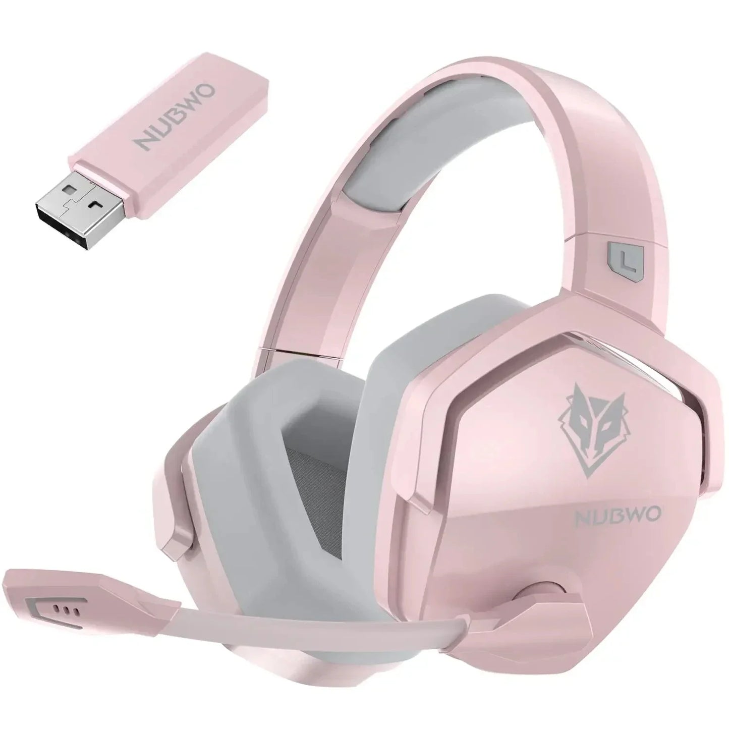 NUBWO G06 Dual Wireless Headsets Gamer with Microphone for PS5, PS4, PC, Mobile, Switch, 2.4GHz Bluetooth 5.3 Gaming Headphones