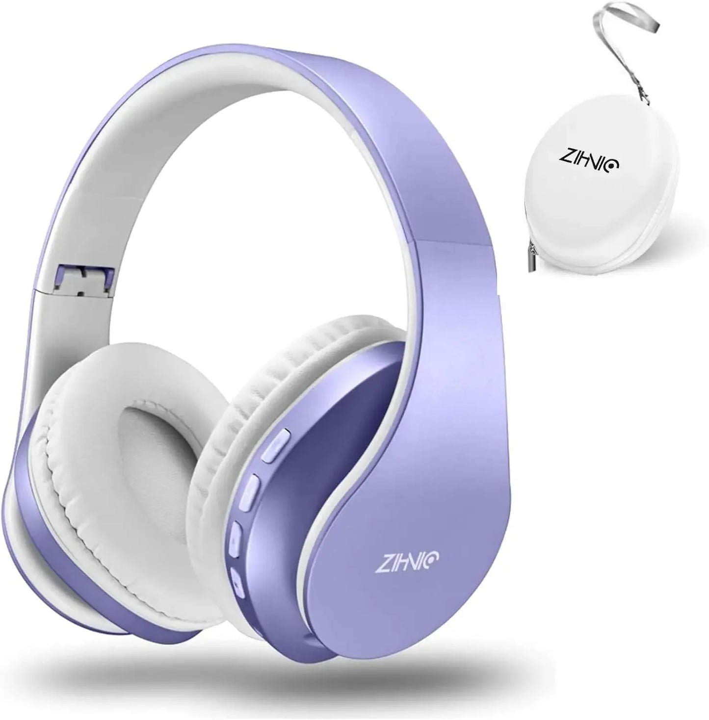 ZIHNIC Bluetooth Headphones Over-Ear, Foldable Wireless and Wired Stereo Headset Micro SD/TF, FM for Cell Phone,PC