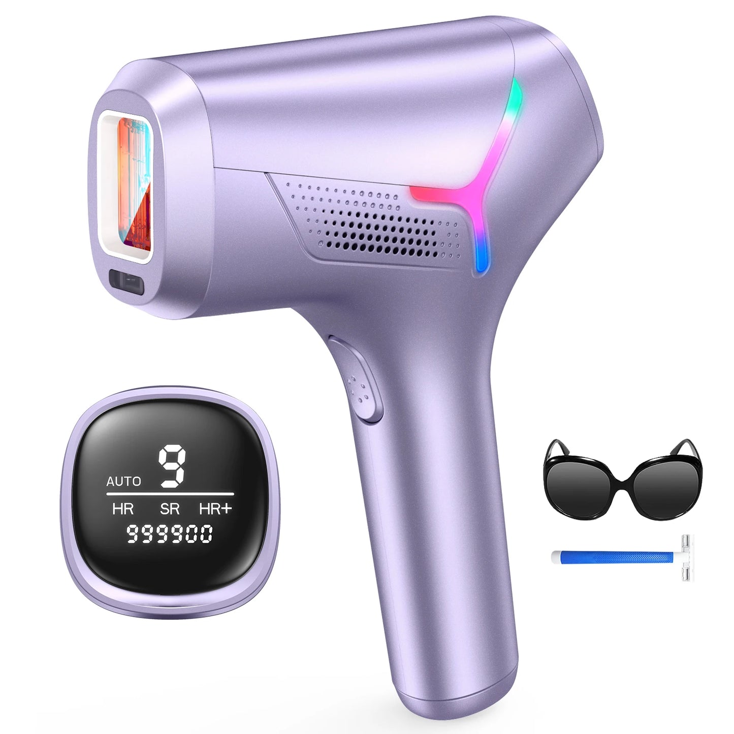 Hair Removal Laser With 9 Energy Levels for Women Permanent Hair Remover 999,900+ Quick Flash Painless IPL Hair Remover Device