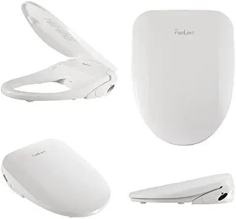 Electronic Heated Bidet Toilet Seat Elongated, Smart Toilet Seat, Bidet with Warm Water, Bidet with Remote, Multiple Spray Modes