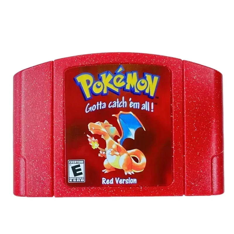 N64 USA Version 64 Bit Console Video Games Cartridge for Pokemon  Crystal Gold Silver Stadium 1 2 Hobby Collection Gift Toys
