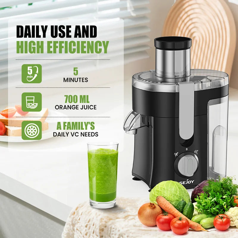 Compact Fruits Juicer , Juice Extractor Machine Multiple Safety Features Easy Operation Centrifugal Extractor Speed Adjustable