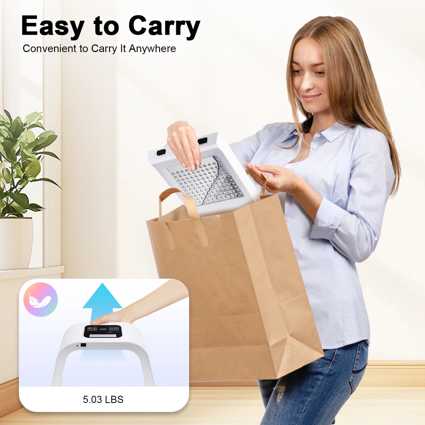 7 Color LED Light Therapy for Face, 7 in 1 Beauty Equipment for Skin Care at Home LED Mask Professional for SPA, AC100V-240V