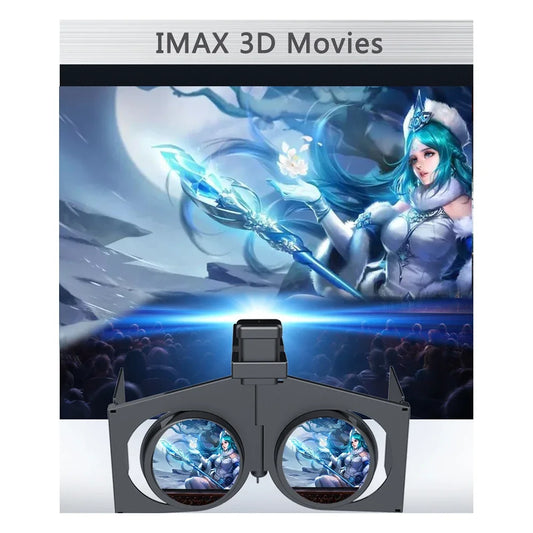 Plastic Virtual Reality VR Glasses Movies Games Nearsighted VR Glasses Kits Foldable Virtual Reality VR Glasses for Mobile Phone