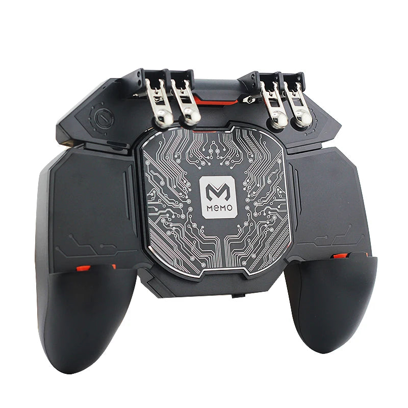 MEMO Semi-conductor Cooling Mobile Game Handle 6-Finger Controller DL88 DL100 Rechargeable Cooling Game Pad for PUBG