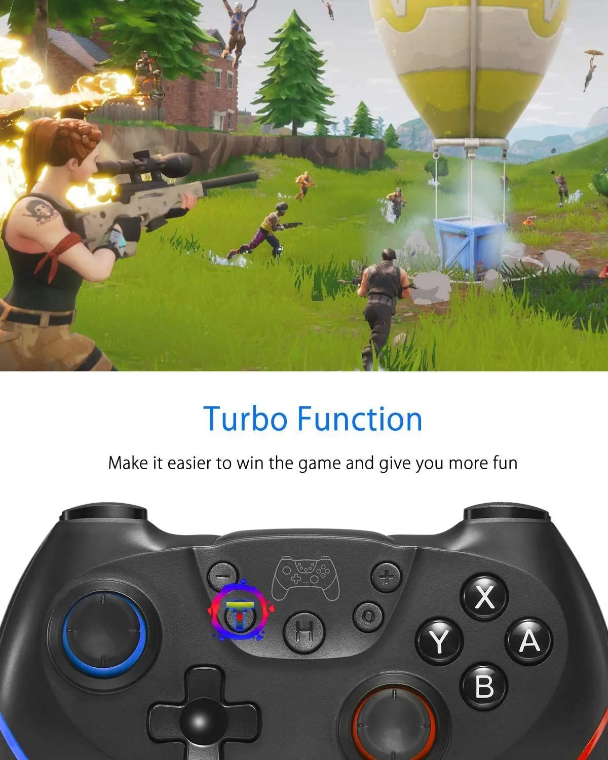 Wireless Bluetooth Gamepad For Nintend Switch Pro Controller Joystick For Switch Game Console With 6-Axis Handle