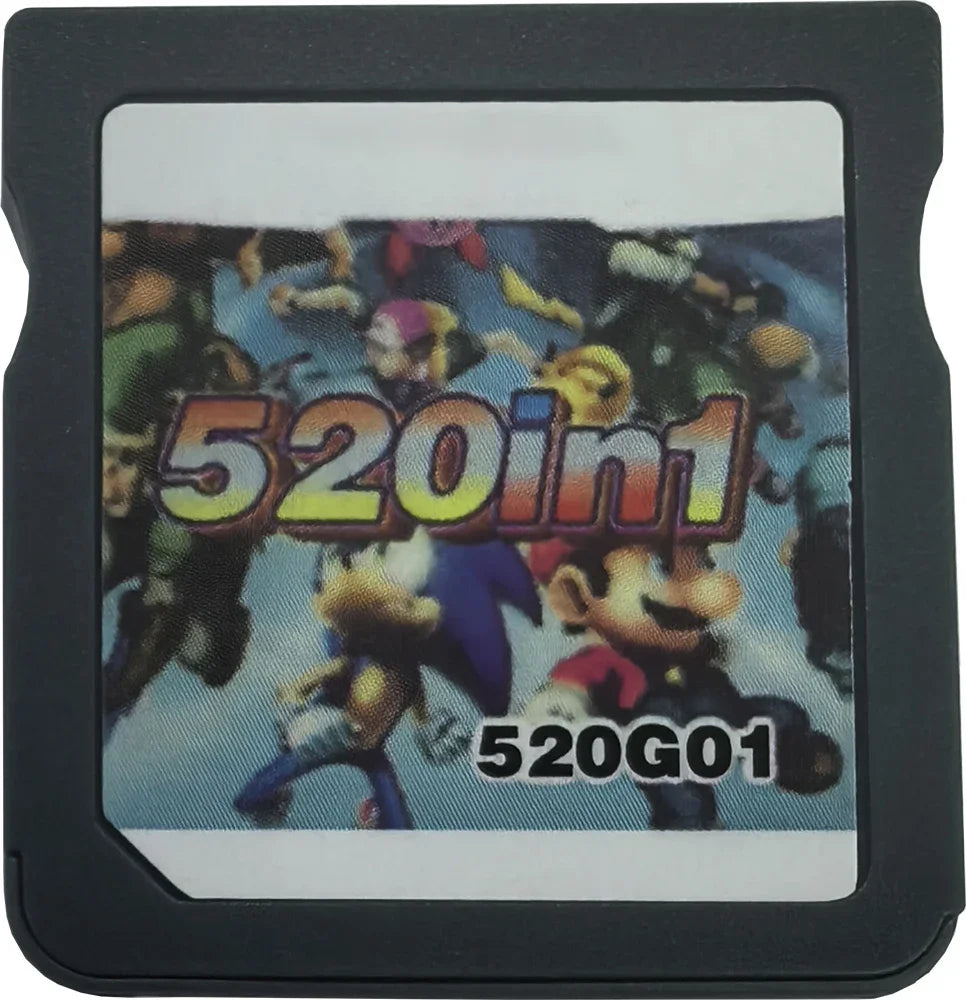 520 in 1 502 in 1 510 in 1 Collection DS NDS 3DS 3DS NDSL Game Cartridge Electronic Game Handheld Player