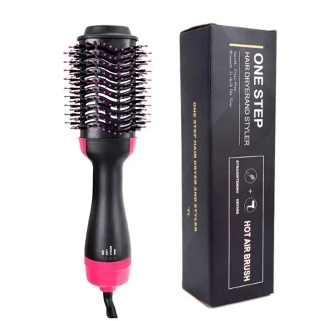 4 in1 hair straightener curling iron styling comb hot air comb volumizing hot air comb anionic straightening brush hair dryer