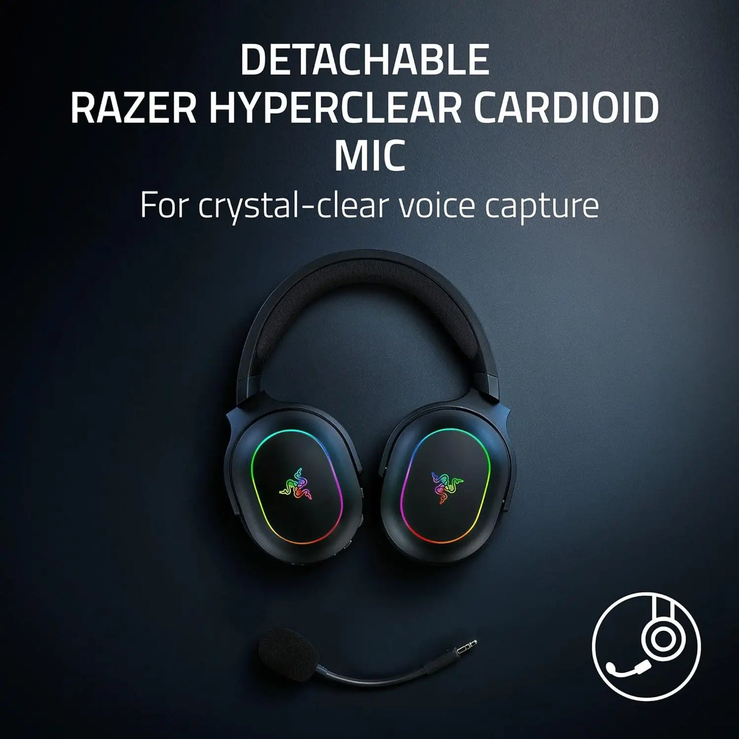 Wireless Gaming Headset: 2.4GHz & Bluetooth, Lightweight, RGB, 70Hr Battery, for PC/PS5/Switch/Phone