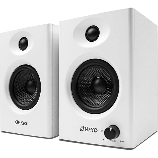 OHAYO 60W Computer Speakers for Gaming and Music, Active Bluetooth 5.3, Stereo 2.0 Speakers for Desktop PC Monitor or Laptop