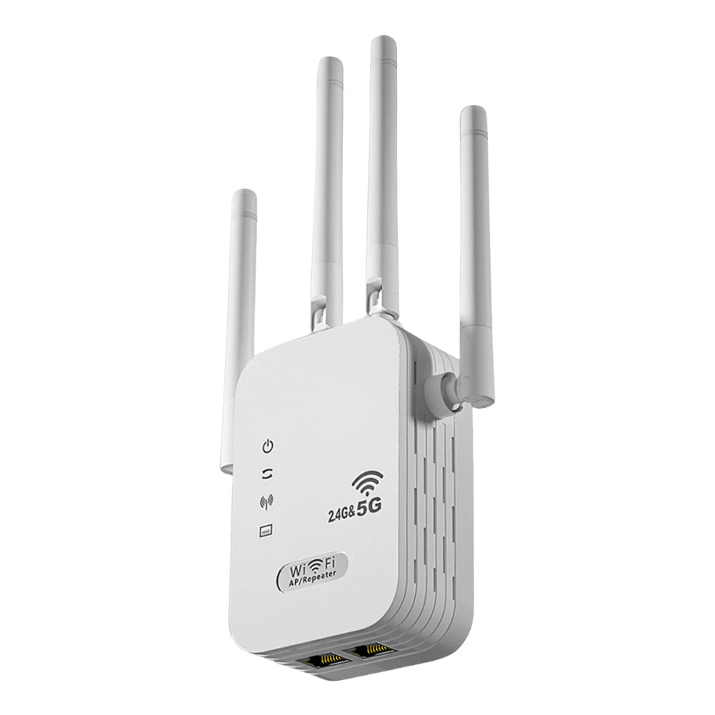 Dual-Band 2.4G 5G WiFi Repeater Signal Booster WiFi Extender 802.11bgn Gigabit Router with WPS EU/US Plug Type WiFi Amplifier