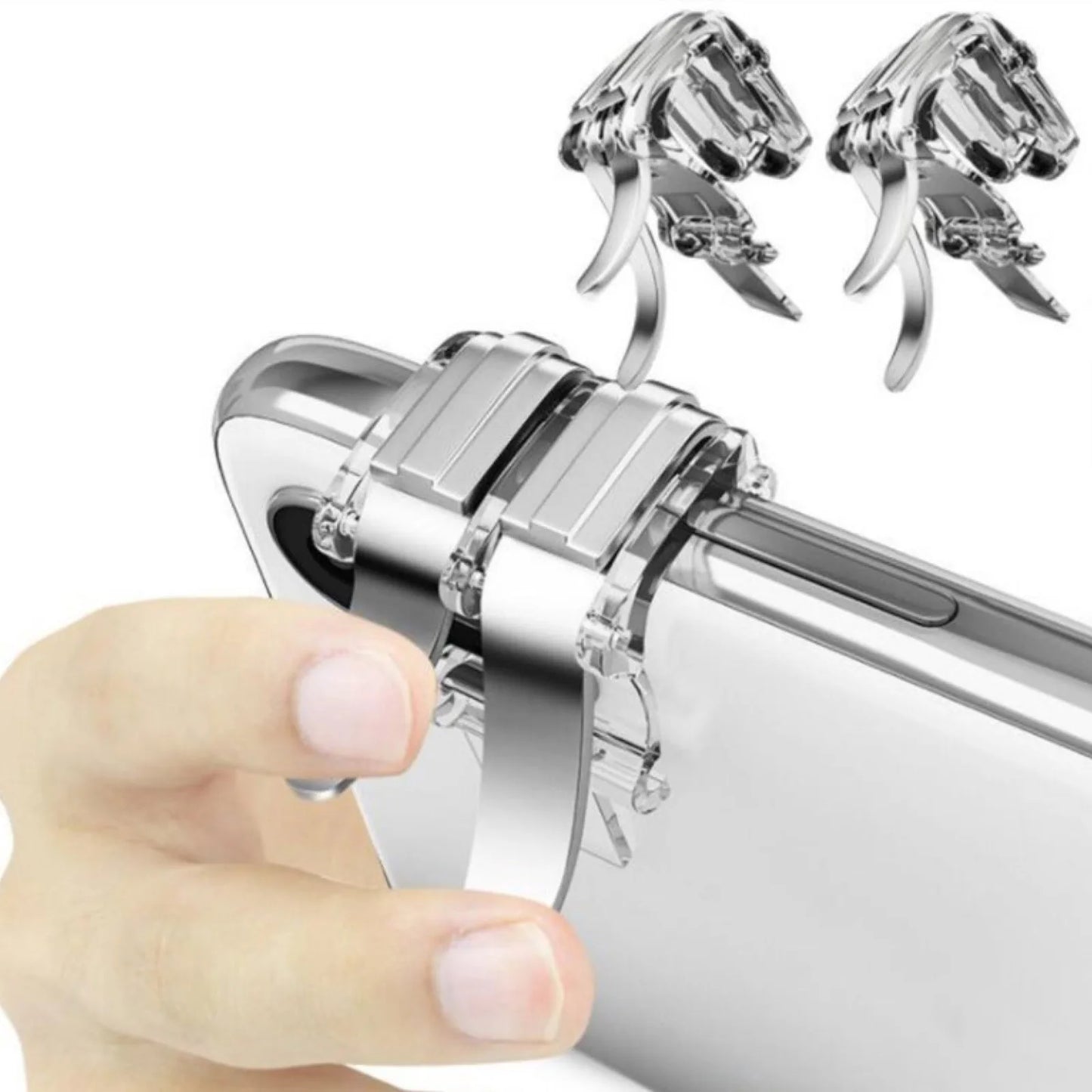 Metal Smart Phone Mobile Game Pad Gaming Trigger for Mobile Game Fire Button Aim Key L1 R1 Shooter PUBG Controller