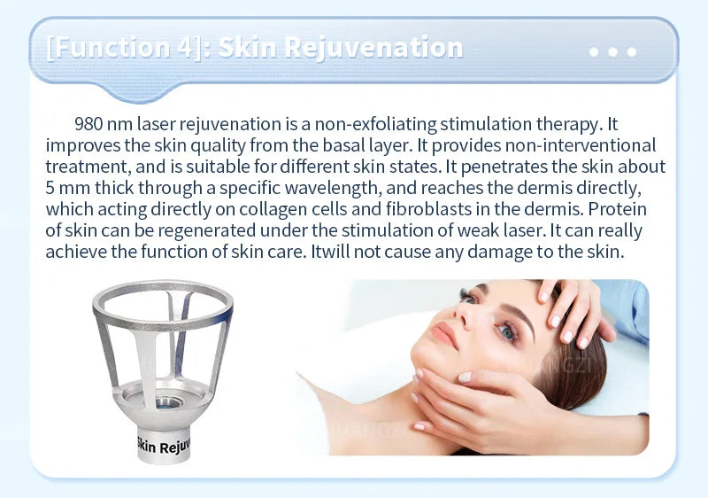 980Nm Laser Diode Vascular Spider Varicose Vein Removal Machine Treatment Fungi Physiotherapy For Nail Lipolisi Commercial Salon