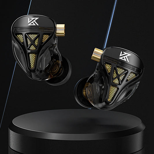 KZ-DQS In Ear Wired Earphones 3.5mm Plug Professional Wired Headphones Noise Cancelling Bass Earbuds for Sports Game Music