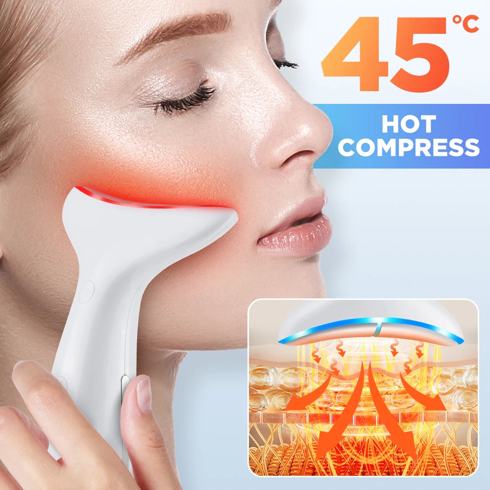 3 Massage Modes Microcurrent Neck Beauty Device Face Lifting Firming Massage Neck Beauty Instrument Tighten Skin Care Tool