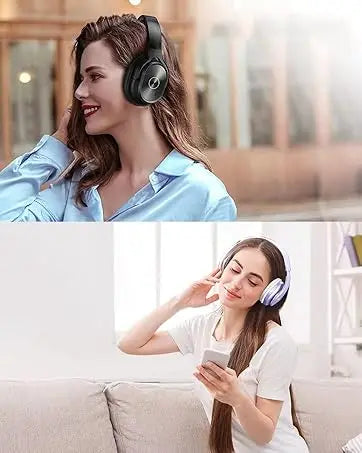 ZIHNIC Bluetooth Headphones Over-Ear, Foldable Wireless and Wired Stereo Headset Micro SD/TF, FM for Cell Phone,PC