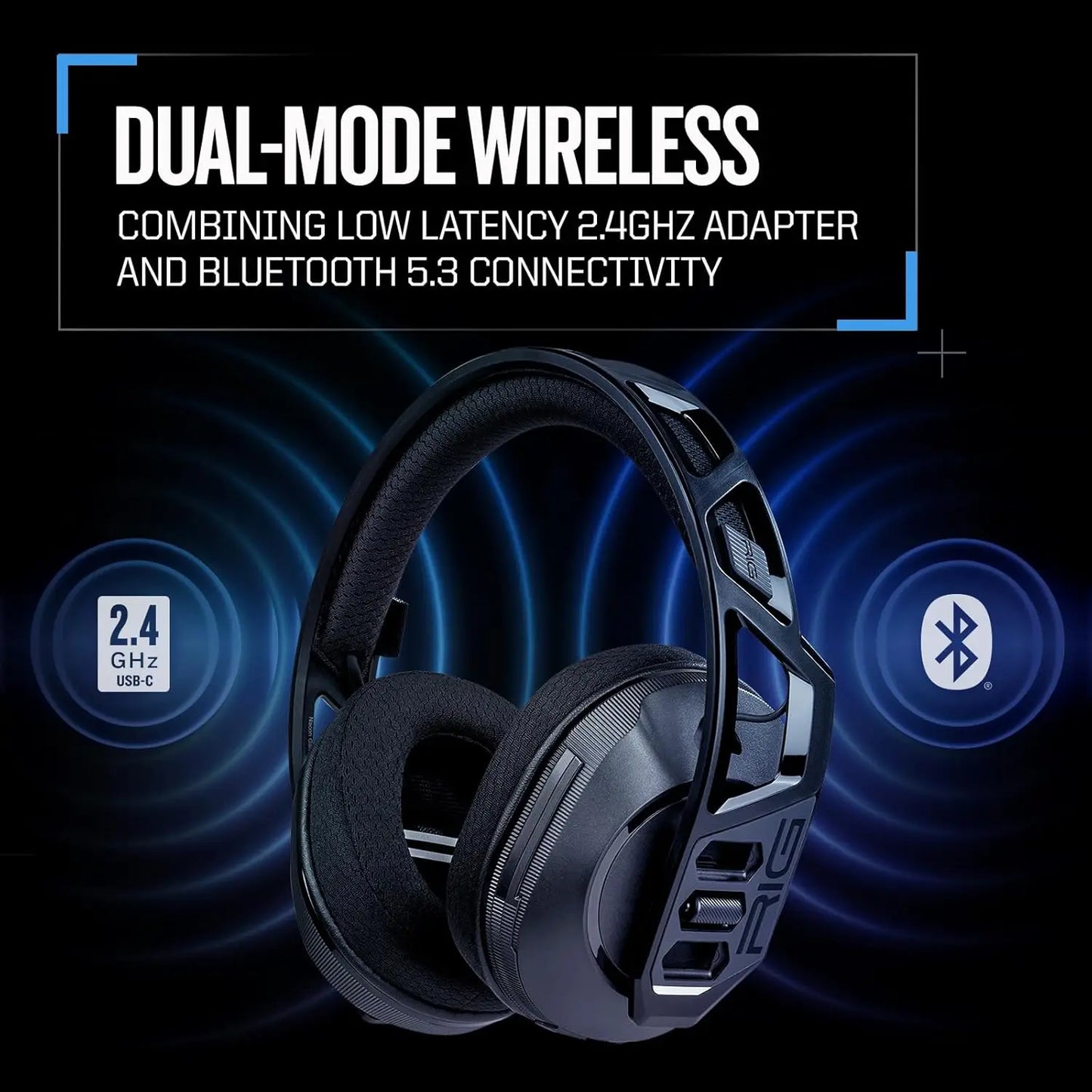 Dual Wireless Gaming Headset 2.4GHz/Bluetooth for PS5, PS4, PC, Switch, Mobile - Arctic Camo