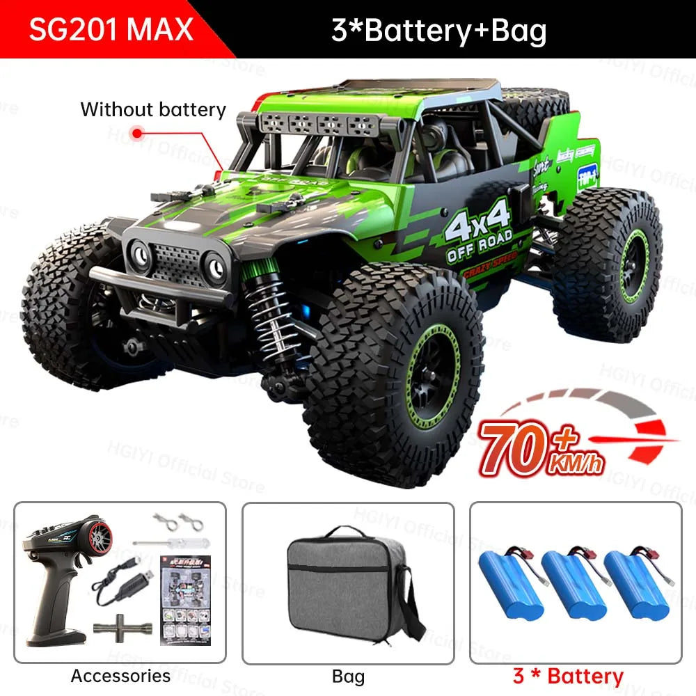 ZLL SG201 MAX 1:20 High Speed Drift Racing Car 70KM/H Brushless Motor 4WD RC Off Road Car Monster Trucks Toys For Kids Gifts