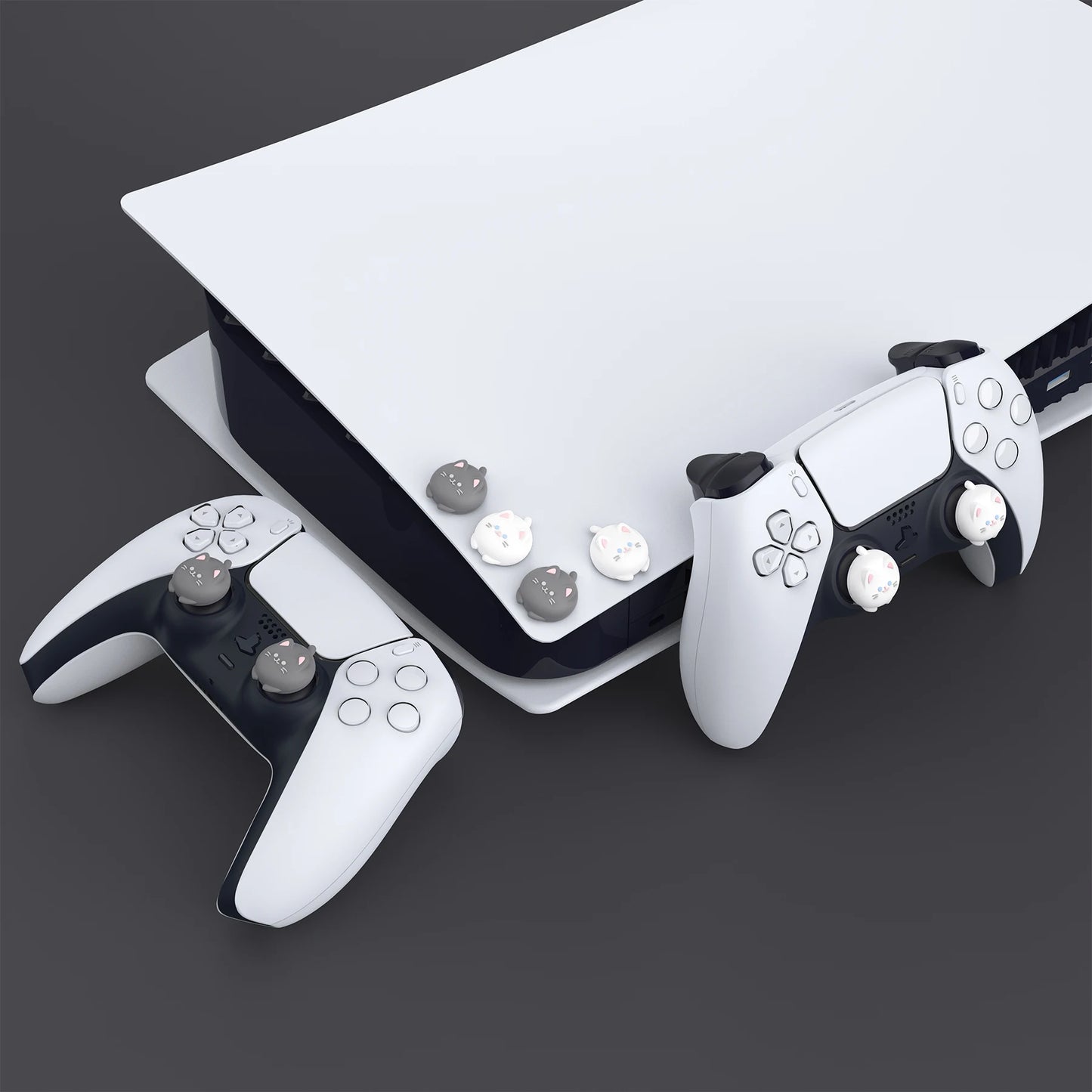 PlayVital Cute Thumb Grips Joystick Caps Thumbstick Cover for ps5/4, for Xbox Series X/S & Xbox One, for Switch Pro Controller