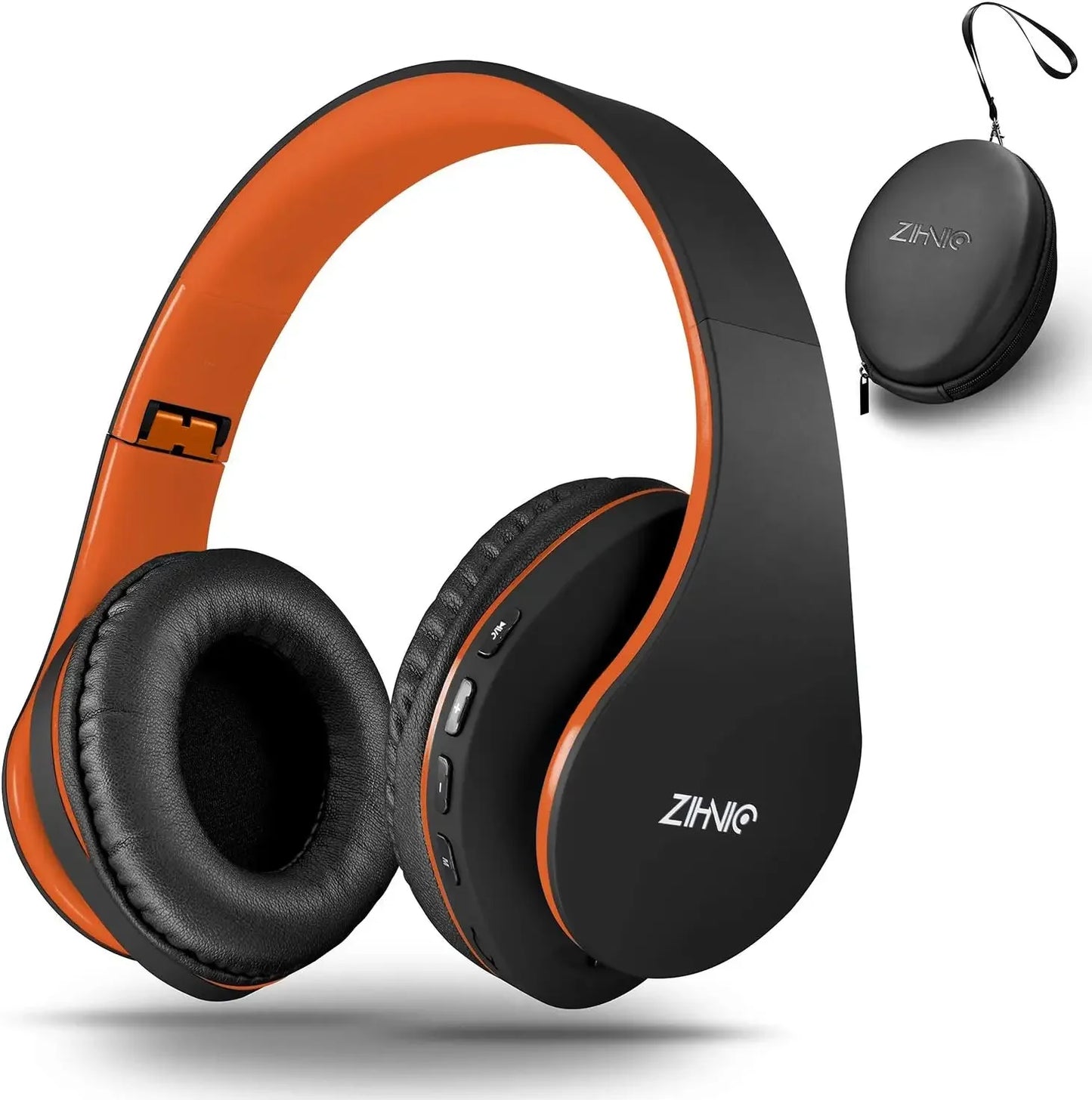 ZIHNIC Bluetooth Headphones Over-Ear, Foldable Wireless and Wired Stereo Headset Micro SD/TF, FM for Cell Phone,PC