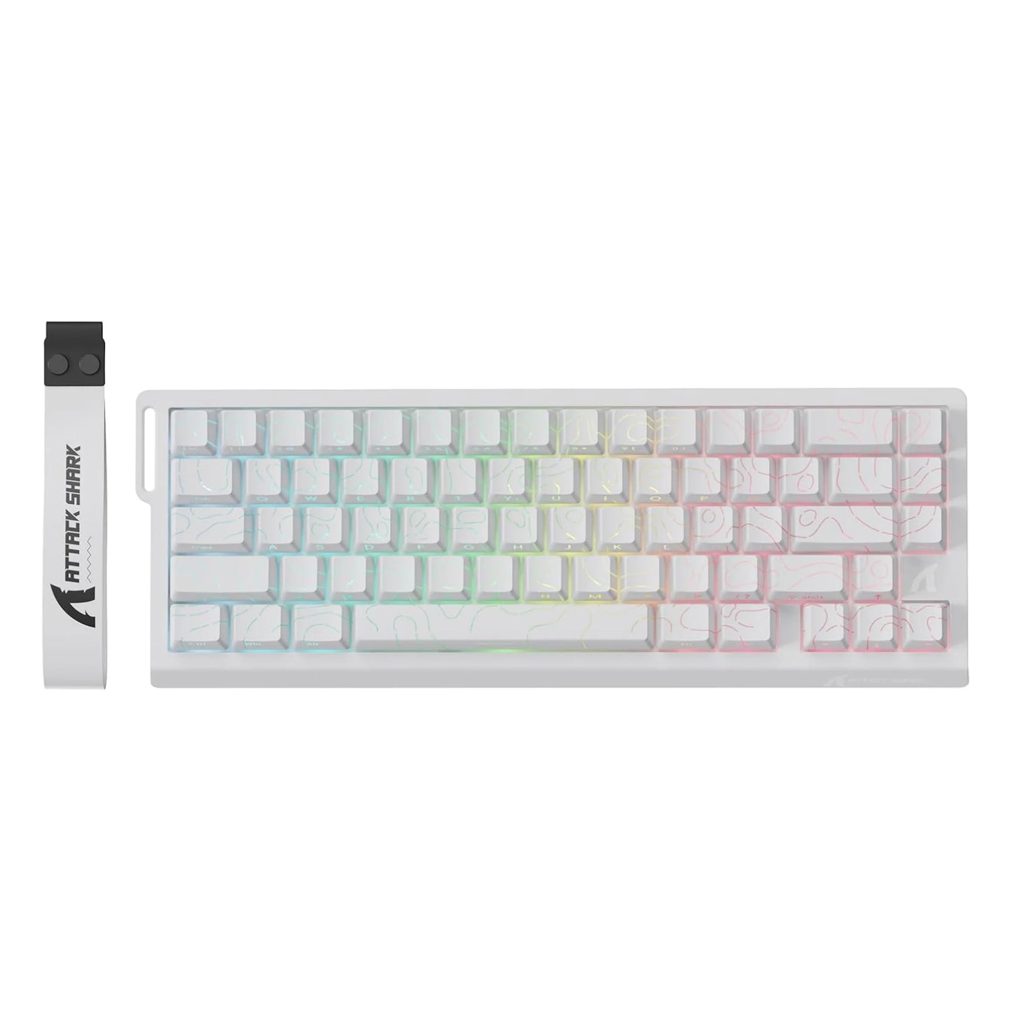 MAMBASNAKE x ATTACK SHARK X68 PRO HE Wireless Rapid Trigger Gaming Keyboard with Adjustable Actuation,8K Polling Rate