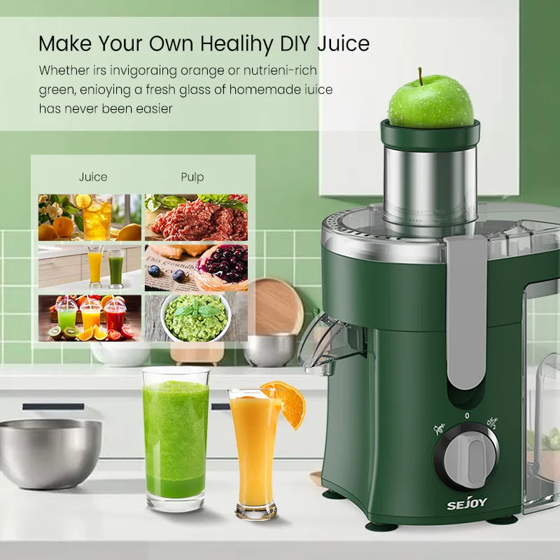 Compact Fruits Juicer , Juice Extractor Machine Multiple Safety Features Easy Operation Centrifugal Extractor Speed Adjustable