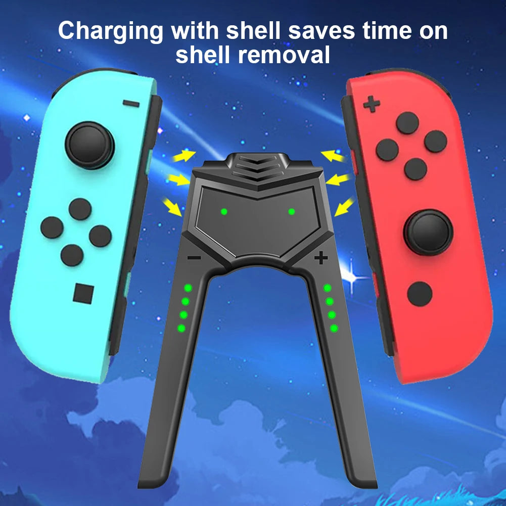Switch OLED Joy Con Charging Grip with Type C Handle Charger Controller Connector Support Charging While Playing