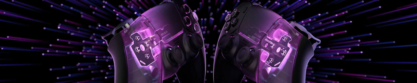 eXtremeRate Face Clicky Kit for ps5 Controller BDM-030/040/050, Hard Silicone Tactile Switch Dpad Action Buttons Mouse Click Kit