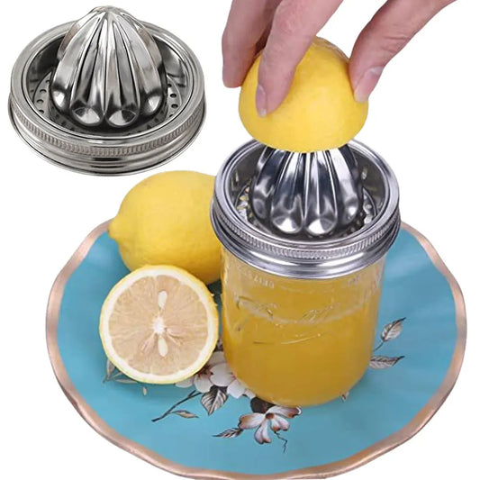 Stainless Steel Lemon Juicer Manual Citrus Juicer Citrus Lemon Juice Squeezer for Mason Jars