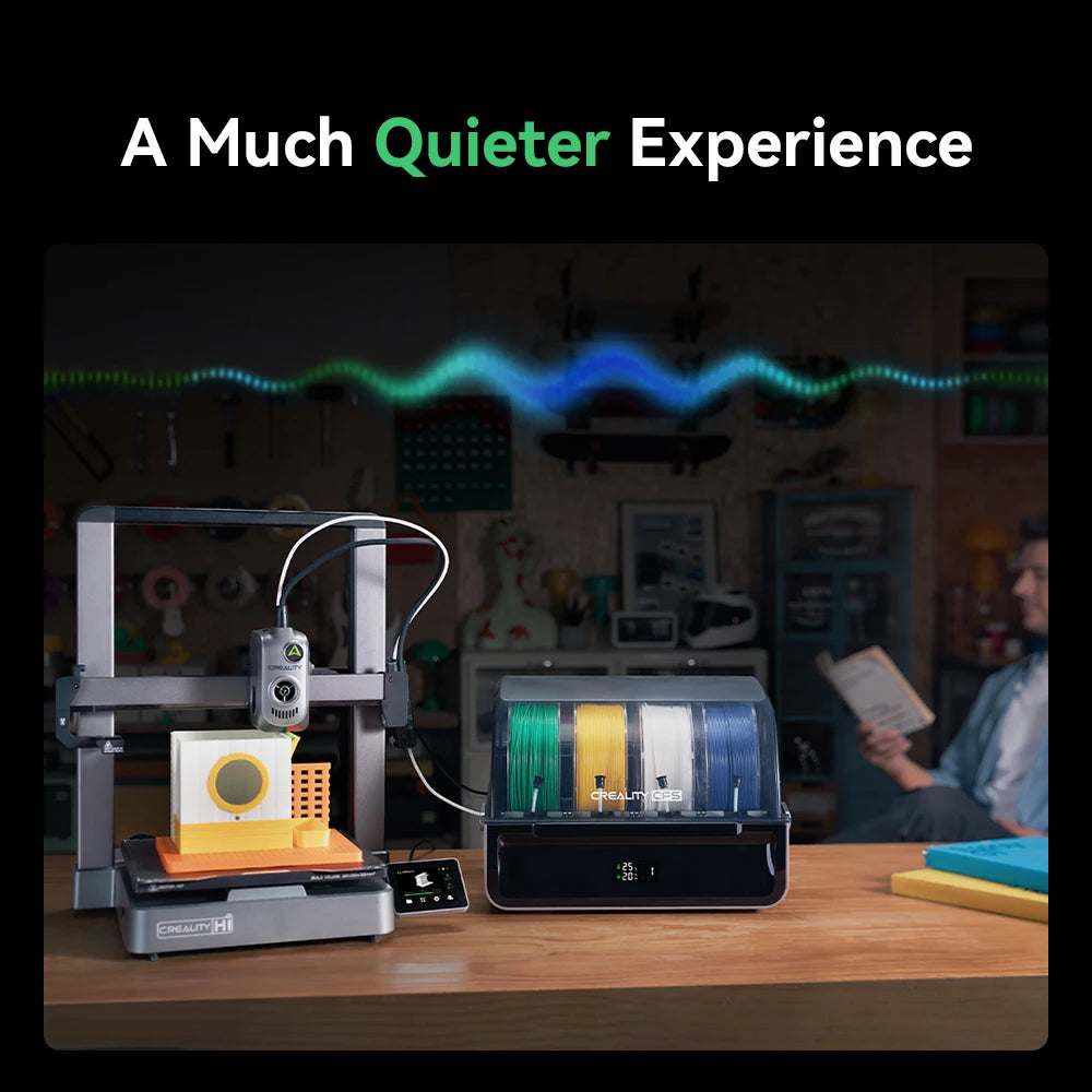 Creality Hi Combo 3D Printer with Multi-color CFS RFID Filament Reading Fully Automated Filament Detection Size 26*26*30CM