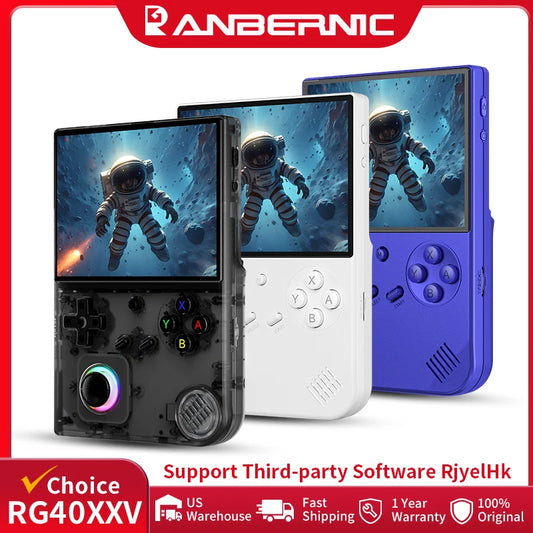 ANBERNIC RG40XXV Retro Handheld Game Console 4.0'' IPS Screen Linux 64-Bit RGB Joystick Players Supports WiFi Bluetooth HDMI Out