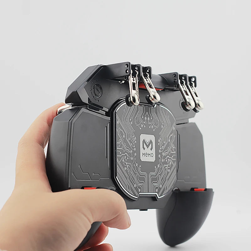 MEMO Semi-conductor Cooling Mobile Game Handle 6-Finger Controller DL88 DL100 Rechargeable Cooling Game Pad for PUBG