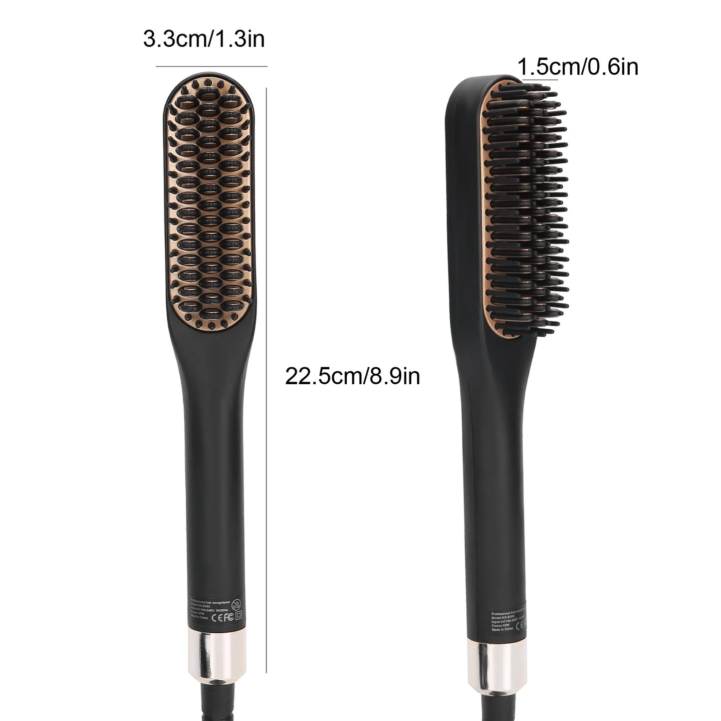 Electric Beard Straightening Comb Multifunctional Beard Straightener Brush Hair Styling Tool for Men