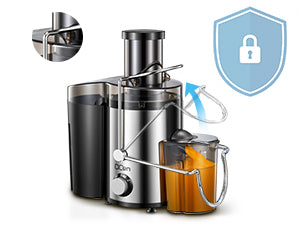 Juicer Machine, 800W Centrifugal Juicer Extractor with Wide Mouth 3” Feed Chute for Fruit Vegetable, Easy to Clean, Stainle